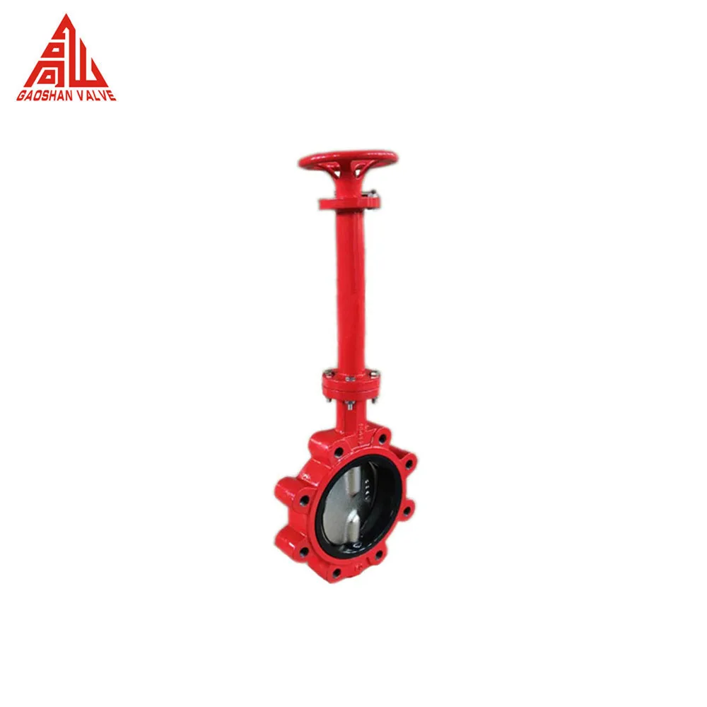 Butterfly Valve Rubber Seat Flange Wafer 4 Inch Extension Stem Butterfly Valve