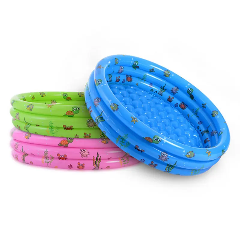 
Wholesale Hot Selling Three-ring Printing Marine Ball Pool Inflatable Baby Tub 