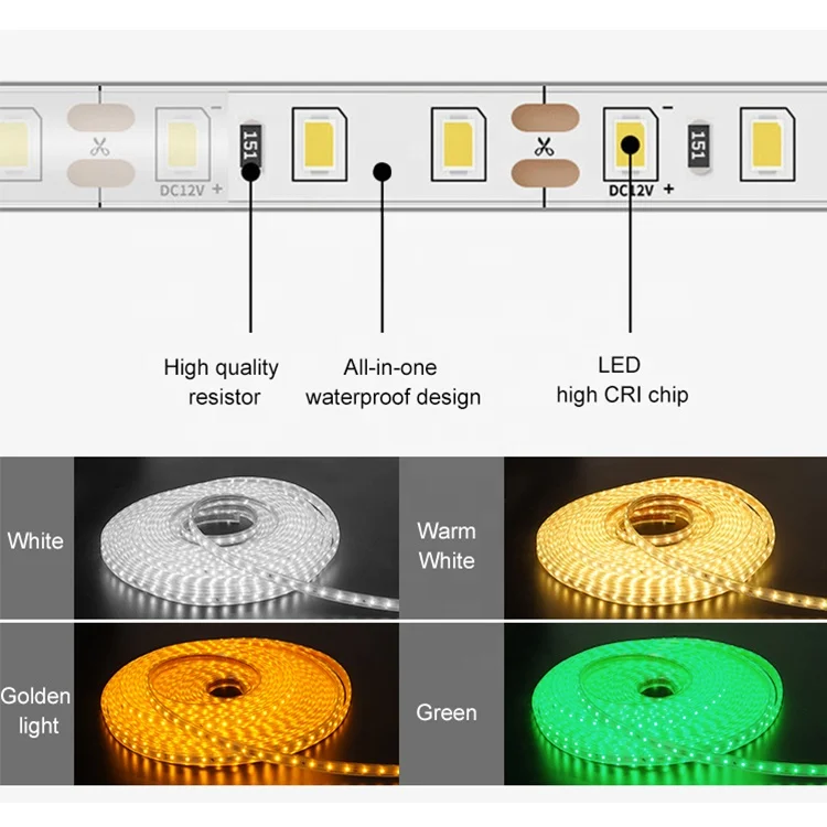 New Style Smart Rope Tape Ip65 Outdoor Waterproof Design Durable 15m 20m 25m 30m 40m 50m 100m Solar Led Strip Lamp
