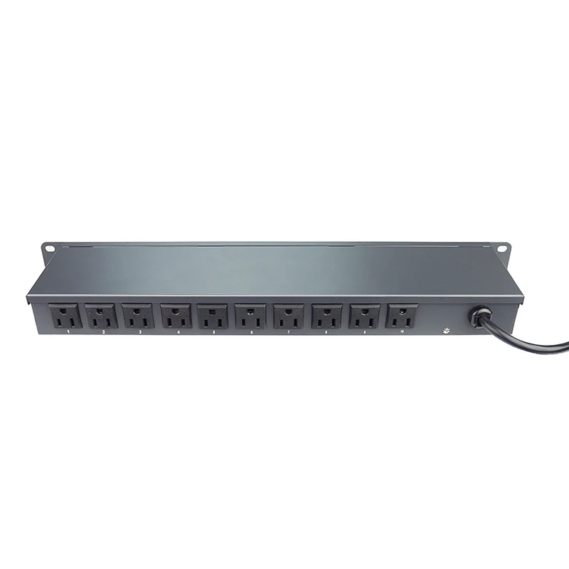 Best Price 1U Rack PDU US Socket PDU 10 Ports Switching Power Distribution Unit