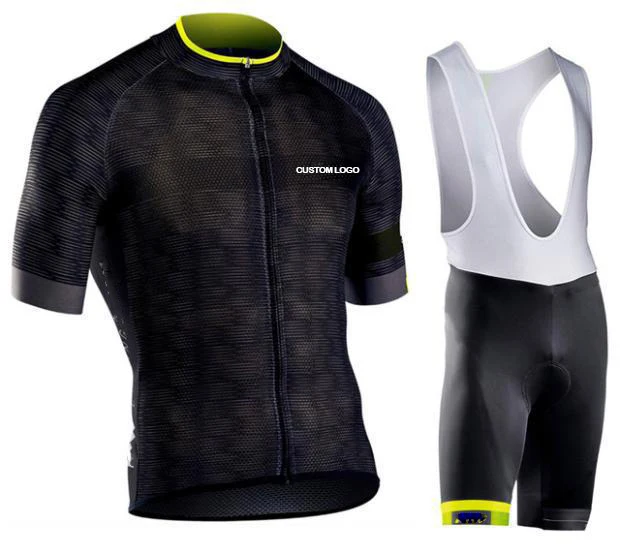 Hot selling Printed custom cycling jersey set polyester lightweight sport bike clothing set bib shorts cycling clothing for men