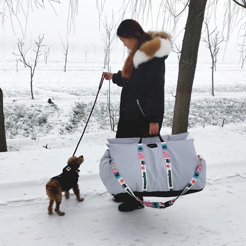 Car pet nest waterproof fabric easy to clean removable dogs nest portable home car safety seat