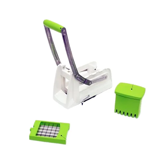 Высококачественный пластиковый и металлический резак для жарки картофеля 2 лезвия измельчитель овощей