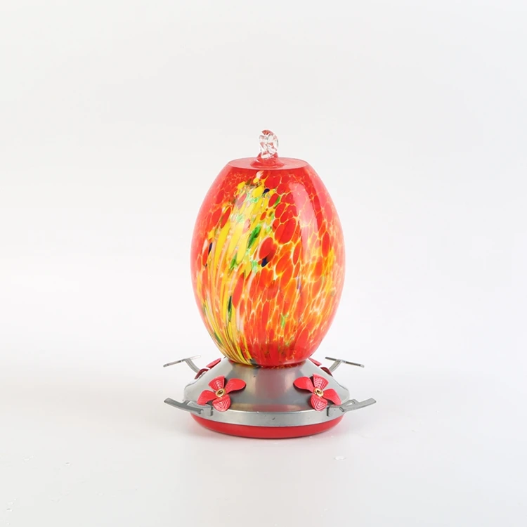 Low Price For humming Birds Colorful feeder Hanging Bird Feeder Glass