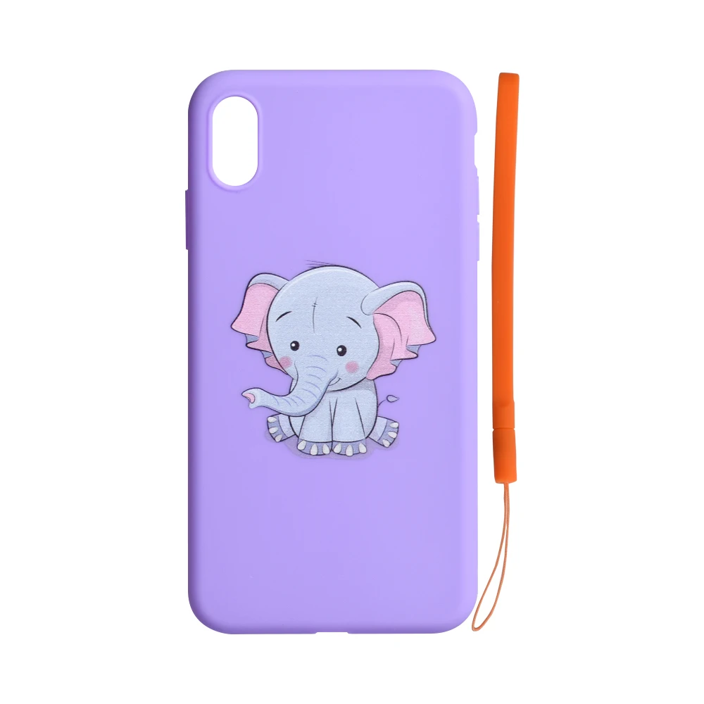 DIY Customize Print Silicone Phone Case shockproof protect TPU back cover  with Strap smart phone case For iphone XS MAX