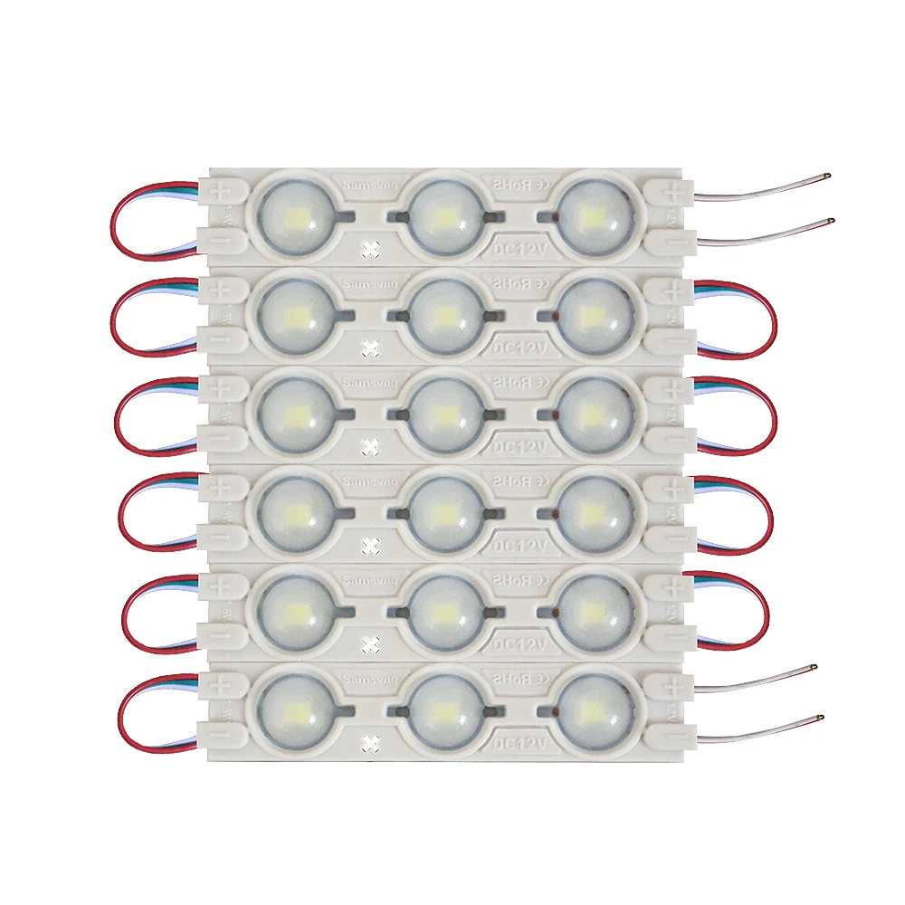 Injection molded LED 2835 patch module. 12V advertising luminous blister character module. 6011 copper bracket, high brightness.