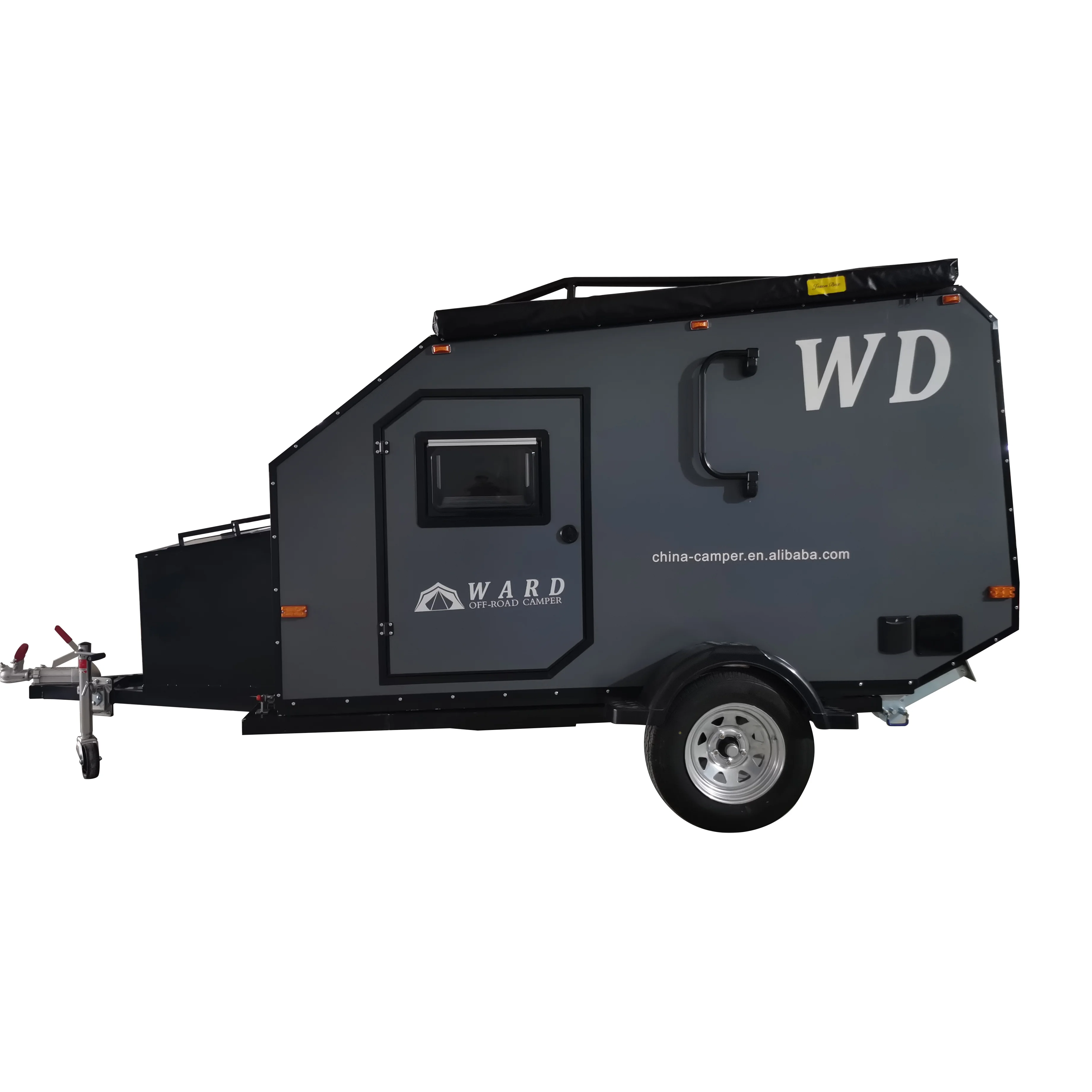 
WARD WD-02 Pop up camper trailer Full 6061 Aluminium Alloy Off Road Folding Camper Trailer has Mini offroad camper trailer 