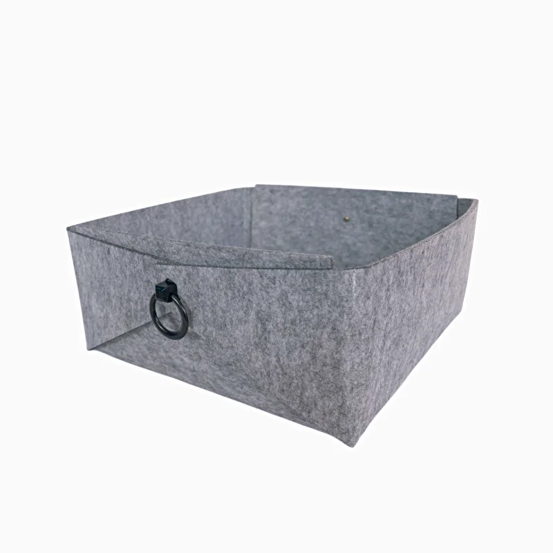Wholesale Felt Desktop Organizer Office Storage Box Bin Nordic Felt Storage Basket Felt Drawer Organizers