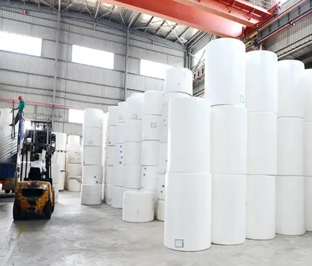 China Factory Hygienic Facial Tissue Mother Jumbo Roll Virgin Pulp Facial Paper Parent Big Roll