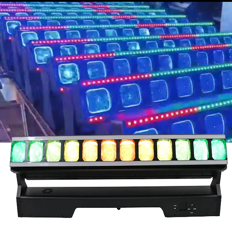 New 12*40W Led Bar Zoom Wash Moving Head Light With Backlight Led Ring Stage Lights