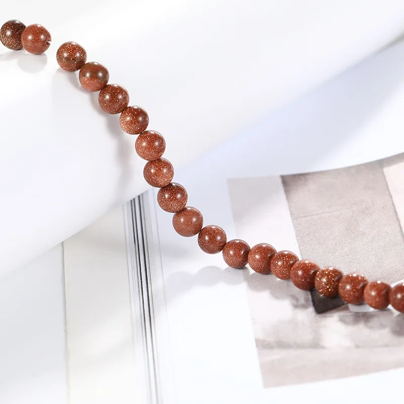 JC wholesale natural round stone handmade beads diy beading necklace jewellery natural crystal beads