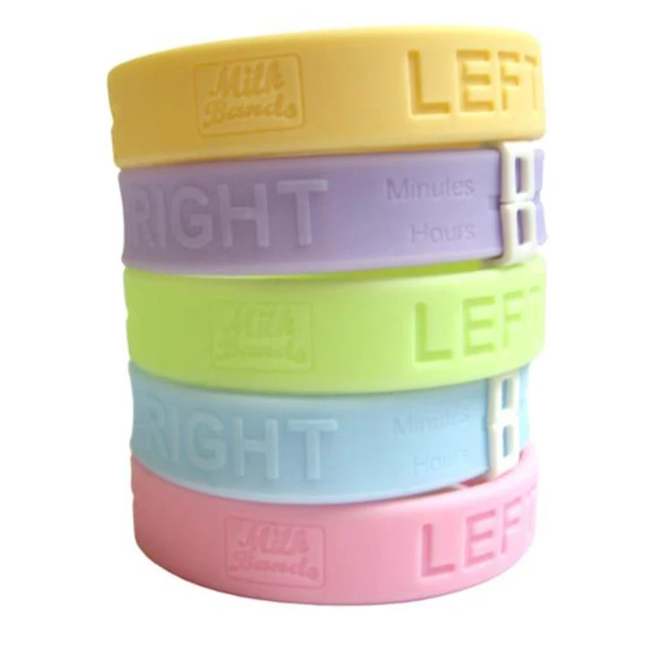 Giveaways breast-feeding Milkband Australia pregnancy moms reminder silicone wristband bracelet custom milk band