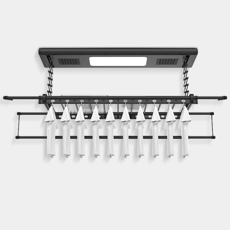 new arrival smart clothes hanger dryer rack automatic lifting & dropping laundry drying rack clothing rack folding clothes line