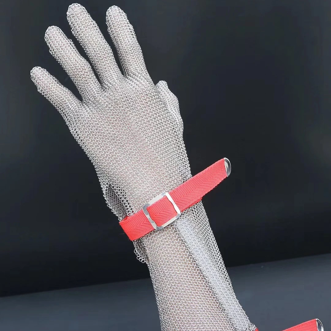 Factory price  Cut Resistant Glove Stainless Steel Mesh Metal Wire Glove Durable Rustproof Reliable Cutting Glove
