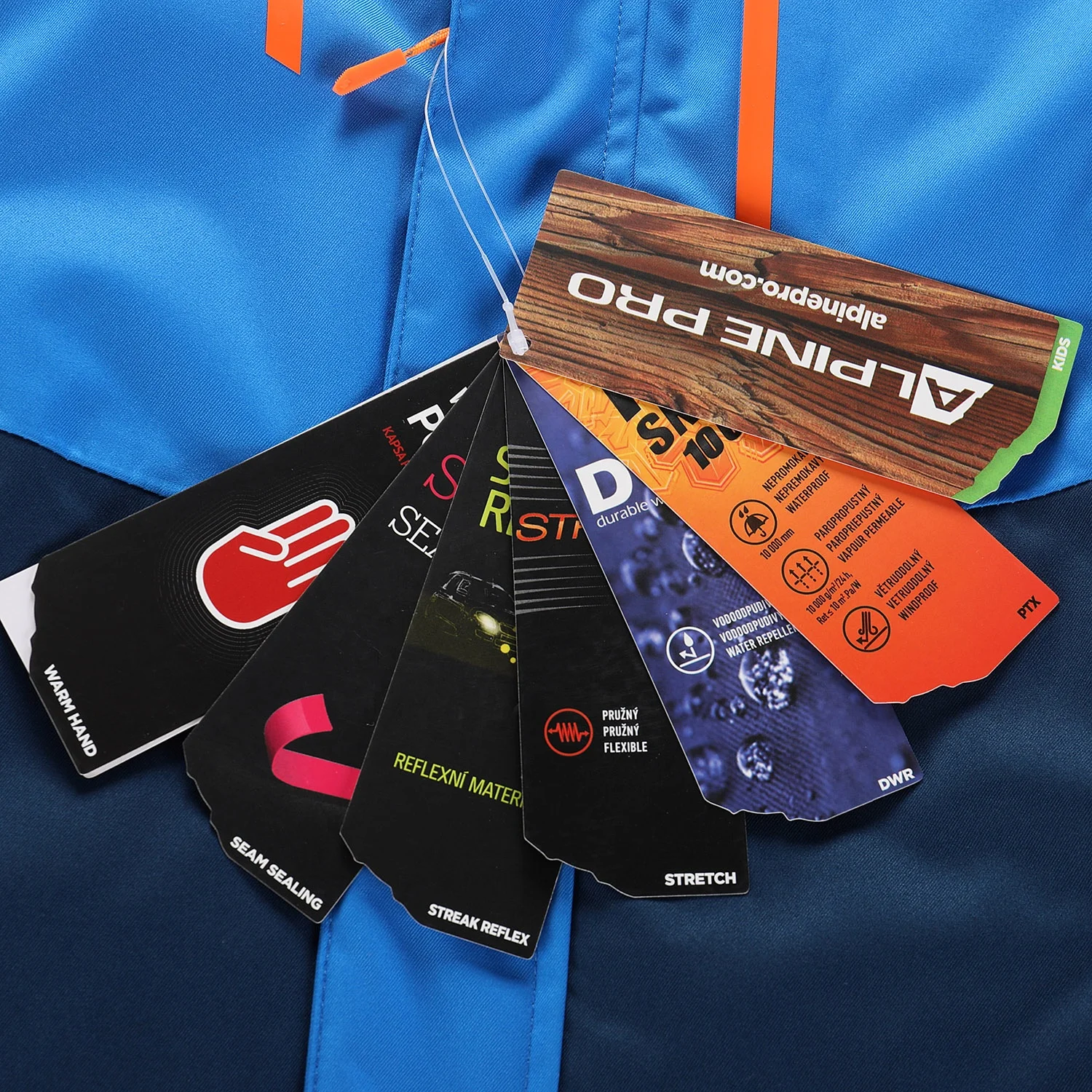 Alpine PRO Kids Ski Snowboard Jacket Winter Warm Waterproof Snow Wear Snowboard Winter Skiing Coat