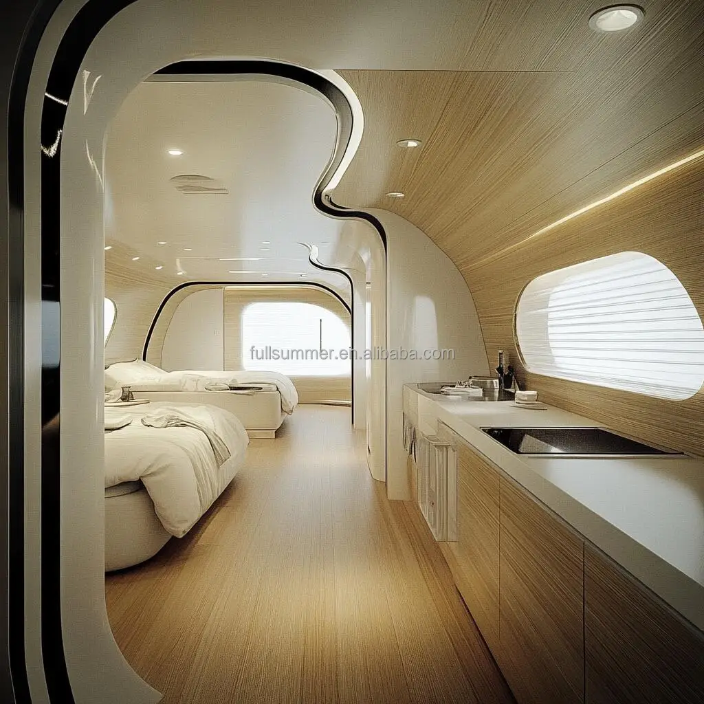 Custom 20ft Modern Modular House Prefabricated Homes Tiny House Resort Space Hotel Capsule House