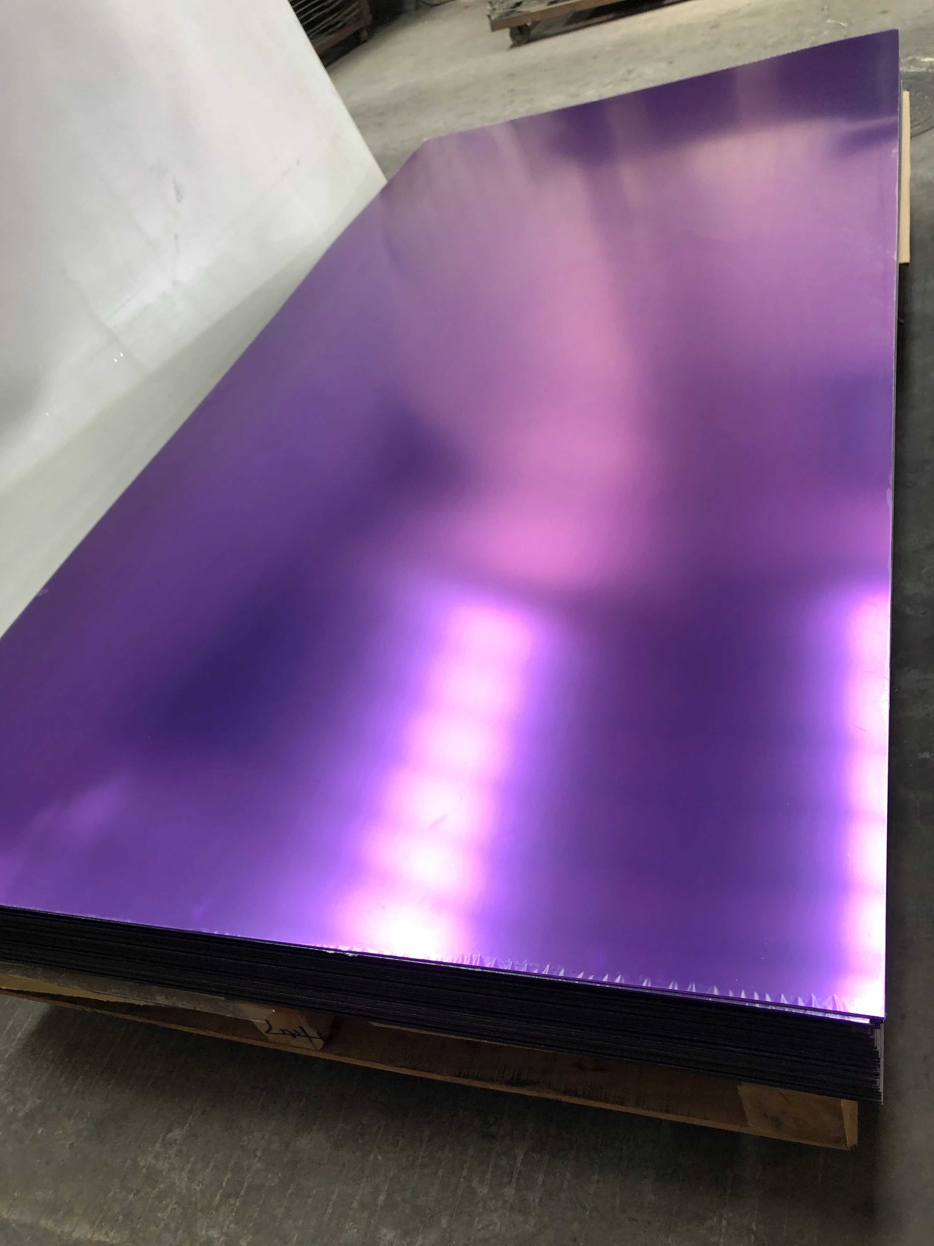 Colored acrylic mirror sheet for cake topper party decor