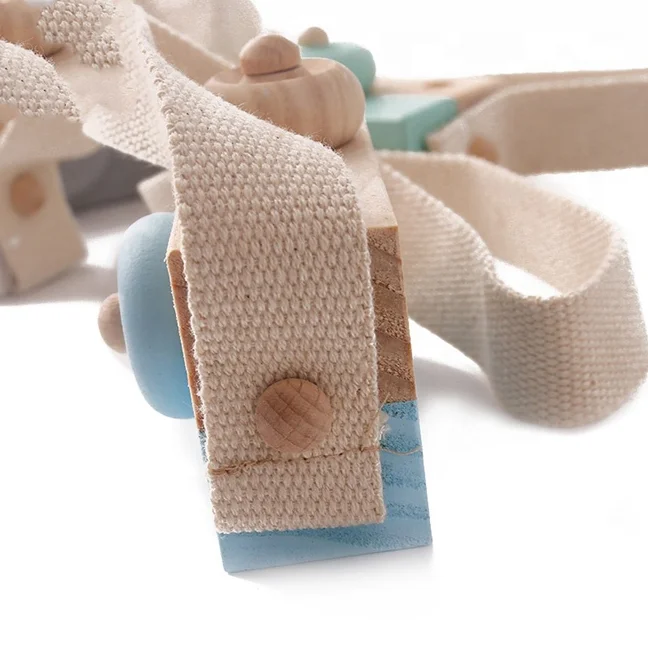 Nordic Cute Wooden Hanging Toy Camera Photography Prop Home Decoration Kids Toy Camera