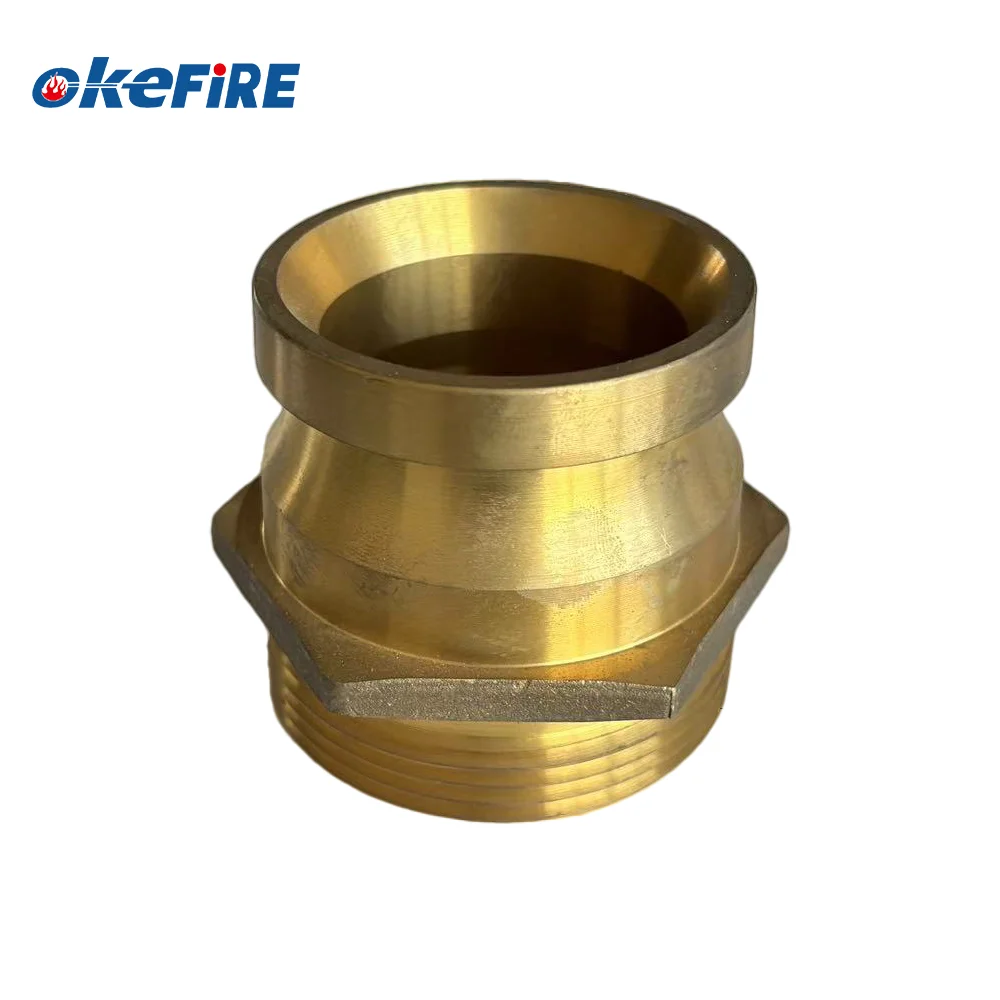 OKEFIRE высококачественный кованый латунный и алюминиевый противопожарный адаптер NST/NH-BS336 с соединителем для водяного шланга наружной резьбой