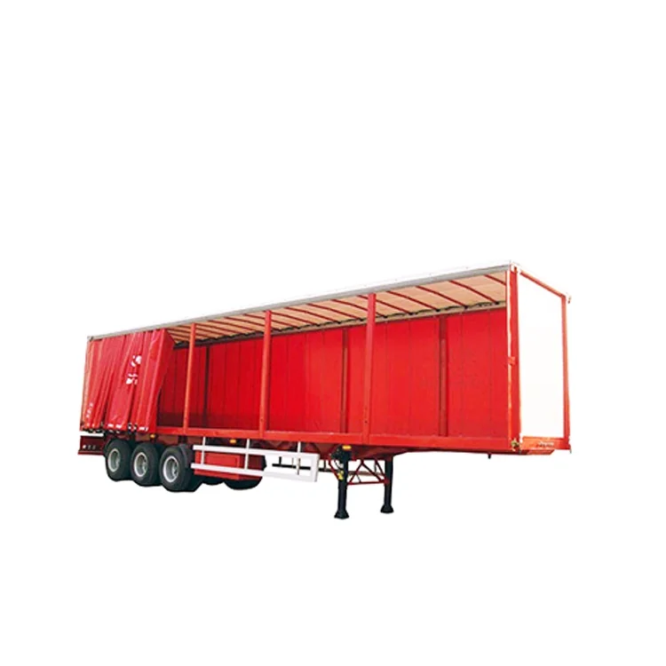 High Quality 40 Feet Side Curtain Enclosed Van Semi Trailer Side Curtain Box Trailer