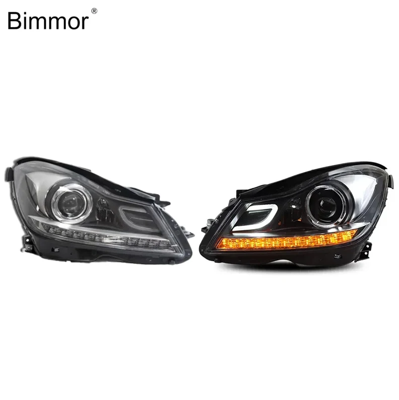 BIMMOR modified headlight For Mercedes Benz W204 headlights halogen upgraded to xenon 2011-2014 facelift Headlamp plug and play