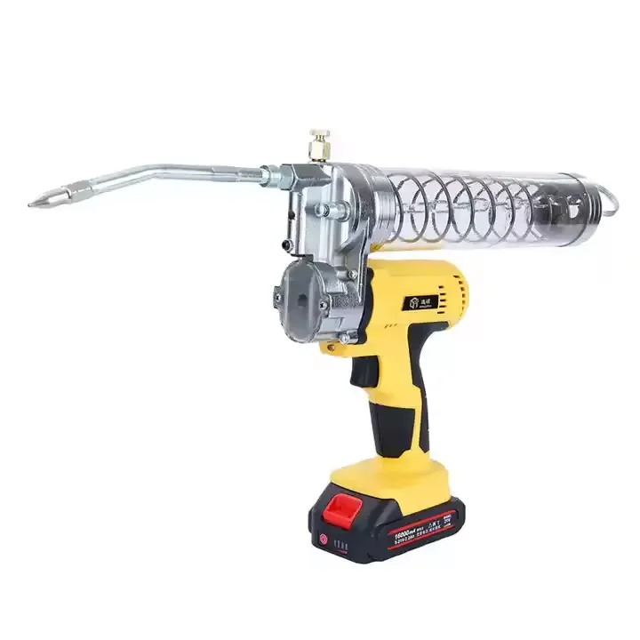 Big Sale Grease Guns Heavy Duty 21v 24v 900cc Double Use Cordless Battery Electric One Hand Grease Gun