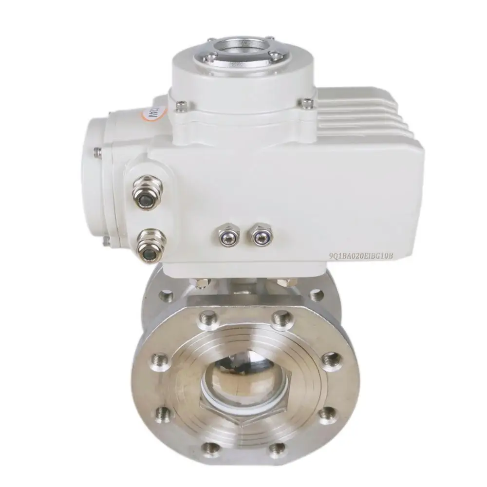 V-notch threaded connection motorized fixed ball valve 24VDC MOTOR VALVE
