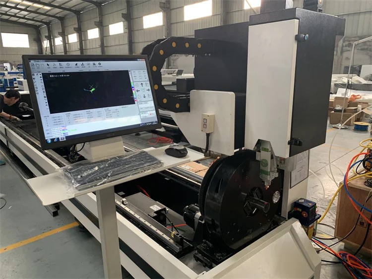 Fiber laser cutter with good price Round Square Pipe Tube laser cutting machine 6m/12m length 2000w 3000w