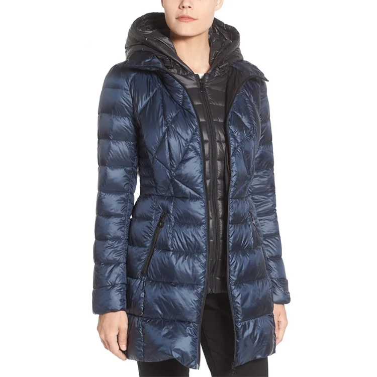 Winter Warming Battery Heated Waterproof Jacket Long Down Jacket Women Winter Coats