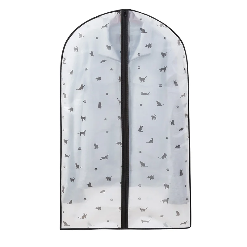 2021 wholesale high-end simple atmosphere white non woven garment zip long garment bag