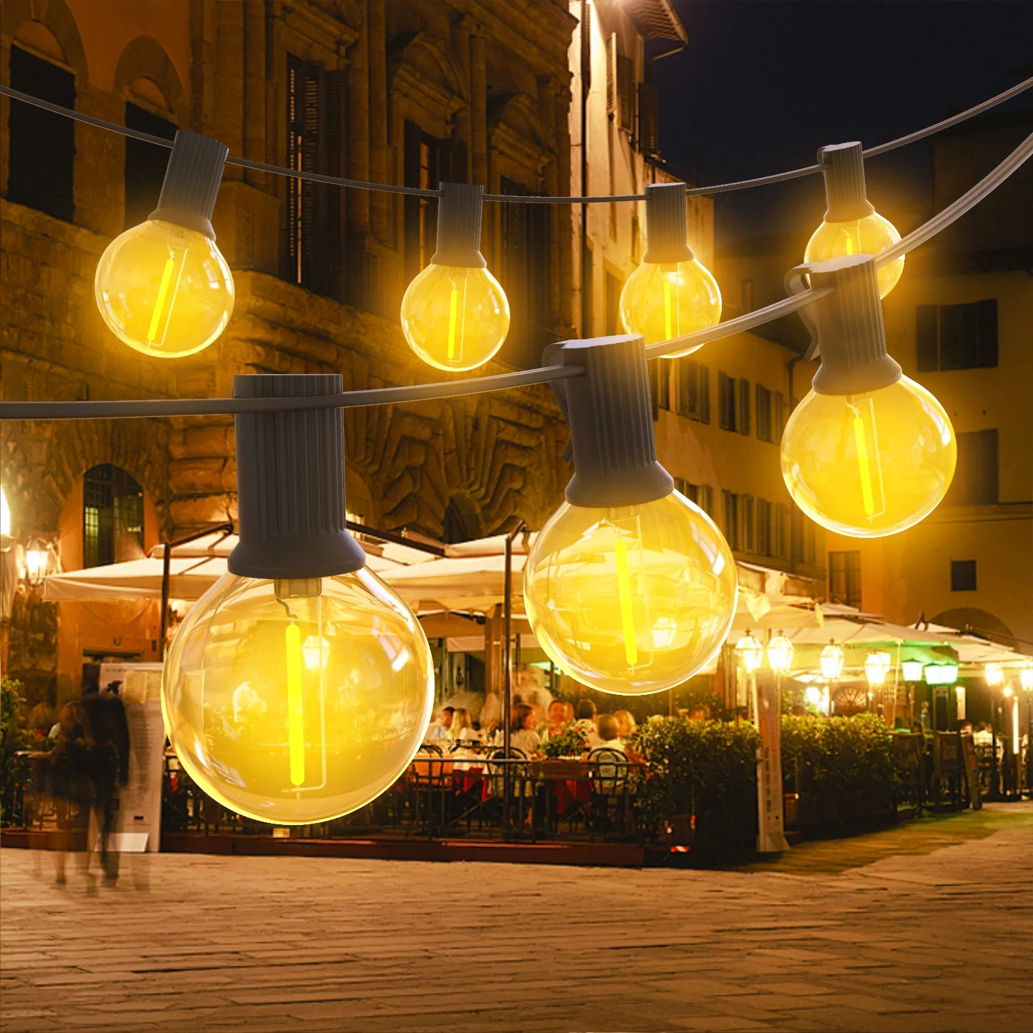 Garden String Lights 50ft Garden Patio Led String Light Brimax G40 Outdoor Indoor/outdoor Decoration Soft Warm White Plastic 360