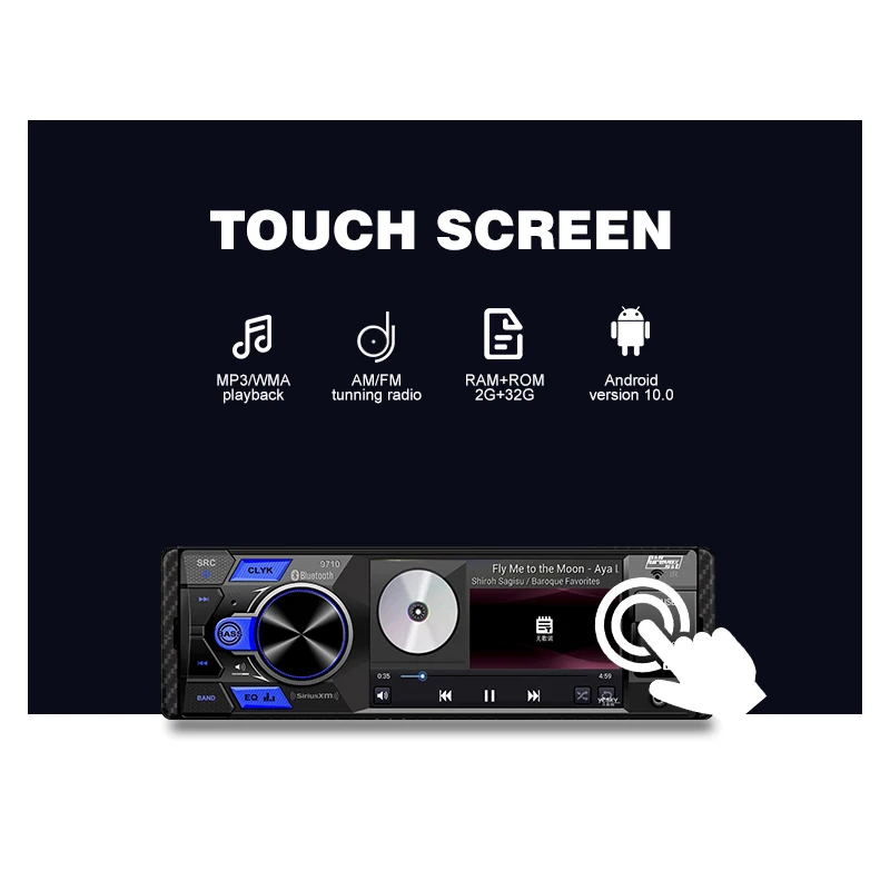 Single Din Android Car MP3 MP4 MP5 Player BT USB Port Audio Digital Media Car Stereo Radio Receiver