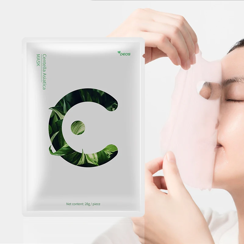 Wholesale New Arrival Oem Skin Brightening Whitening and remove acne  Centella Asiatica Silk mask