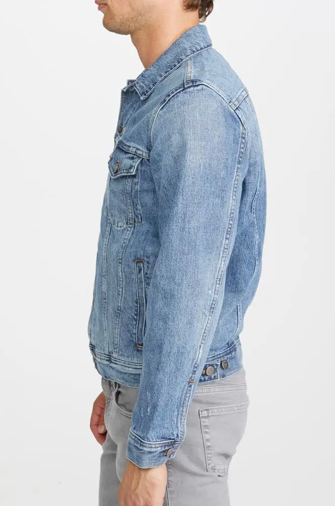 Wholesale denim jackets Classic denim jacket for men