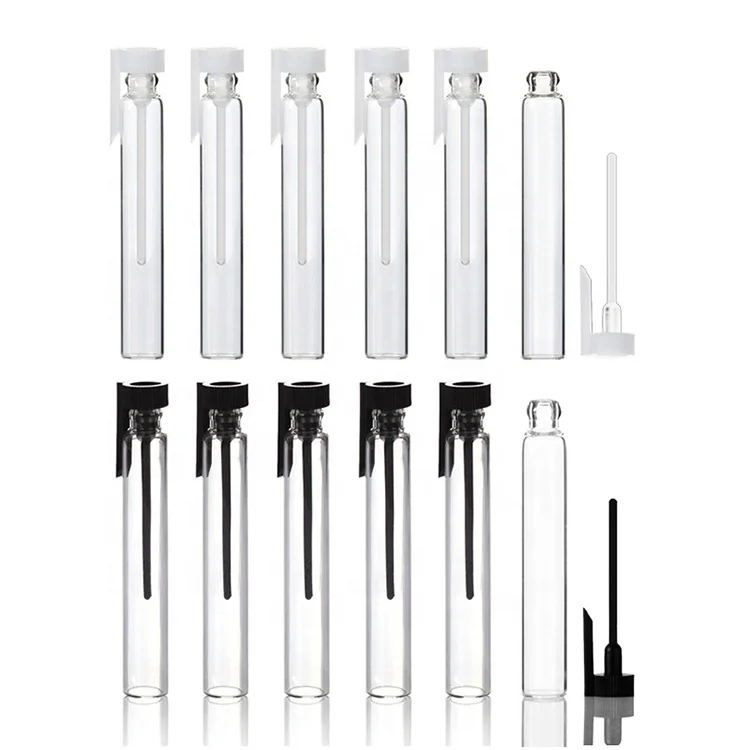 
Custom Small Free 1ml 2ml 3ml Perfume Sample Drip Bottle Glass Vials Mini Fragrance Tester Tube Trial Bottle With Stick 