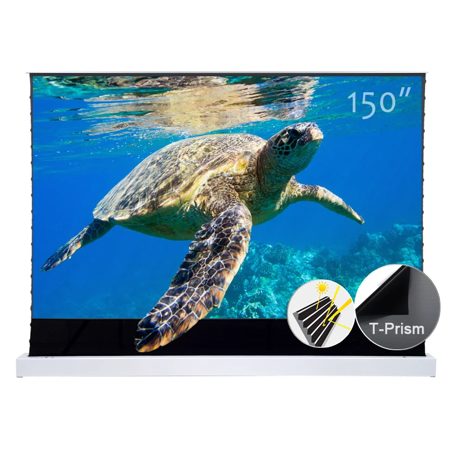 Экран PRO 150 дюймов с электрическим натяжением, проекционный экран ust alr для ультракороткого лазерного проектора 4k