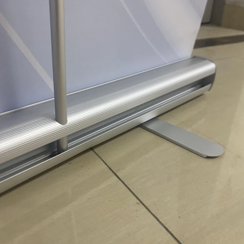 Roll Up Advertising Banner Stand Rollup Standee Aluminum Roll Screen Stand Retractable Banners For Wedding Trade Show