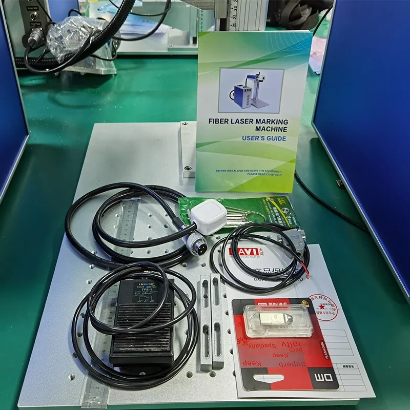 JN QUALITY CNC Split Desk Portable Type 30w 50w 100W Fiber CO2 Laser Marking Machine