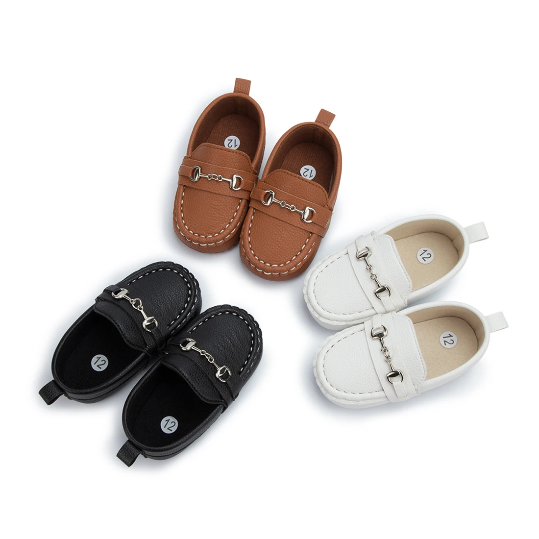 Manufactory Customize Pu Leather Dress Baby Boy Soft Sole Infant Moccasins Baby Loafers Shoes