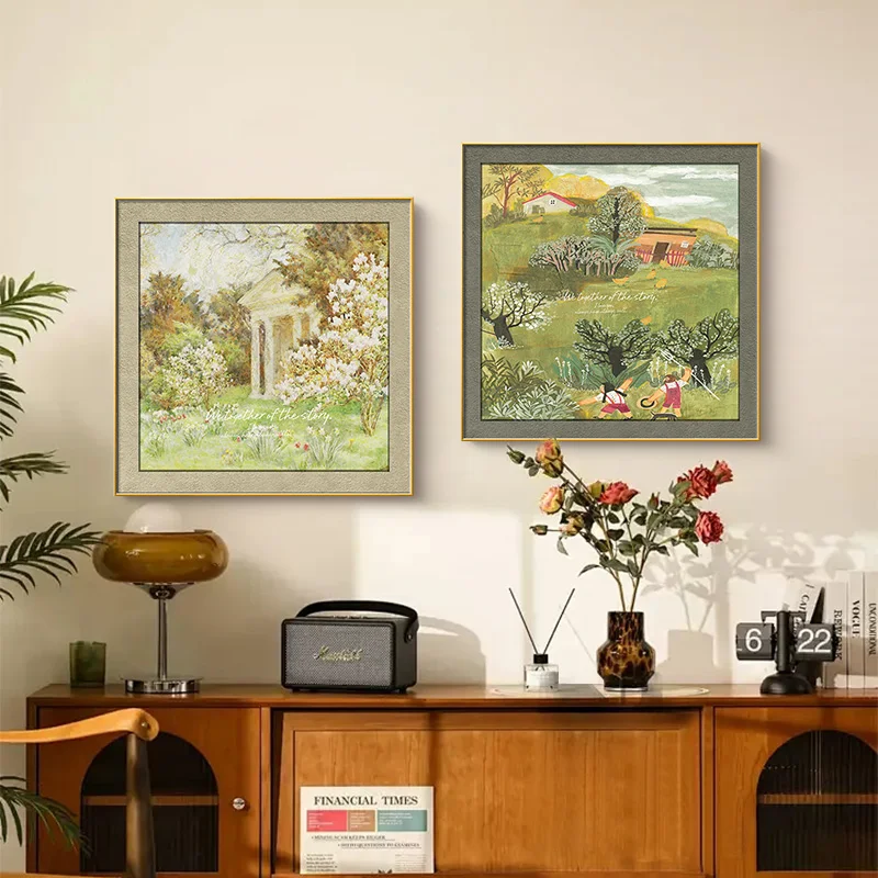 Beautiful home wall decor handmade Impressionist paintings of villages