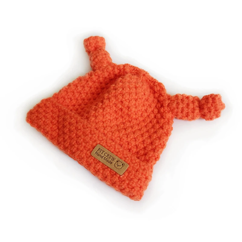 Handmade Baby kids Winter Cute Knitted Hats Warm  Cotton Winter hats