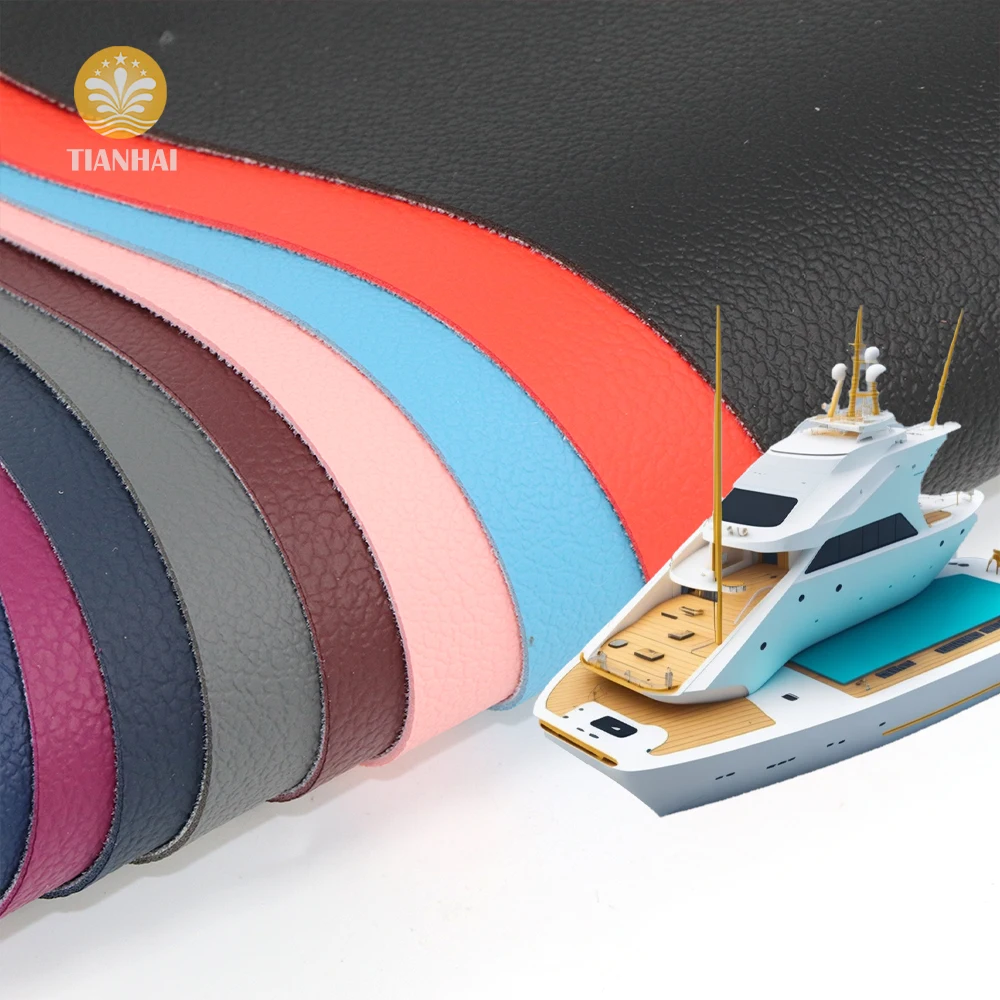 Wholesale Colorful marine vinyl fabric leather yacht vinyl leather synthetic leather for yacht and cars