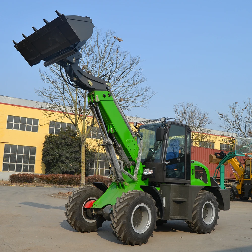 Factory HUAYA new TL2500 TL3000 3 3.5 4 4.5 5 ton mini telescopic wheel loader front end with cheap price