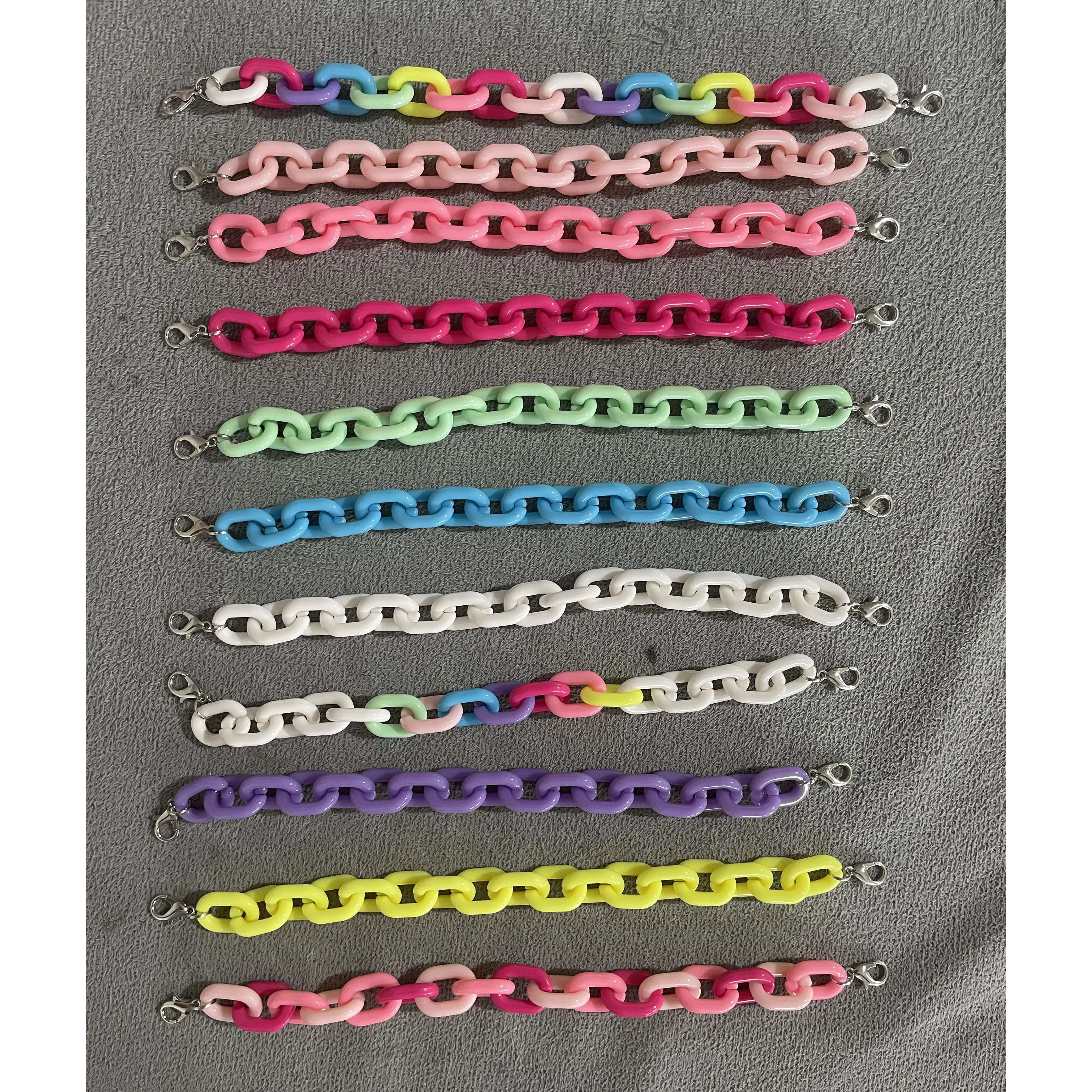 Customize Turquoise Trucker Hat Chains DIY Polymer Clay Baseball Cap Chain Anklet Charm Beach Accessories