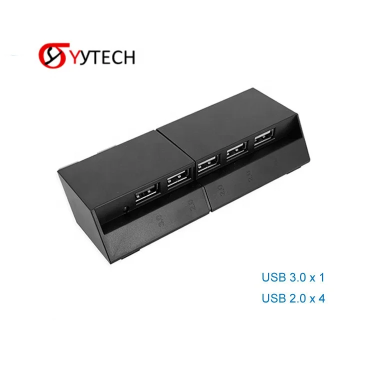 SYYTECH 5 in1 Game Console External USB 3.0 Hub Expansion Converter Adapter for PlayStation4 PS4 Video Game Accessories