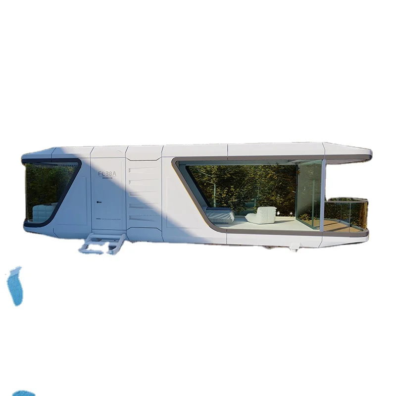 Fashion new trend popular luxury design prefabricated house capsule house smart system space capsule