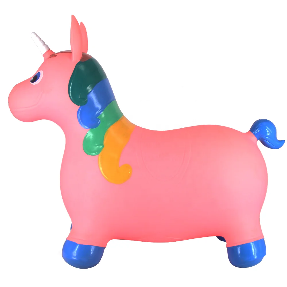 
Unicorn inflatable space hopper ride-on bouncy pony horse 