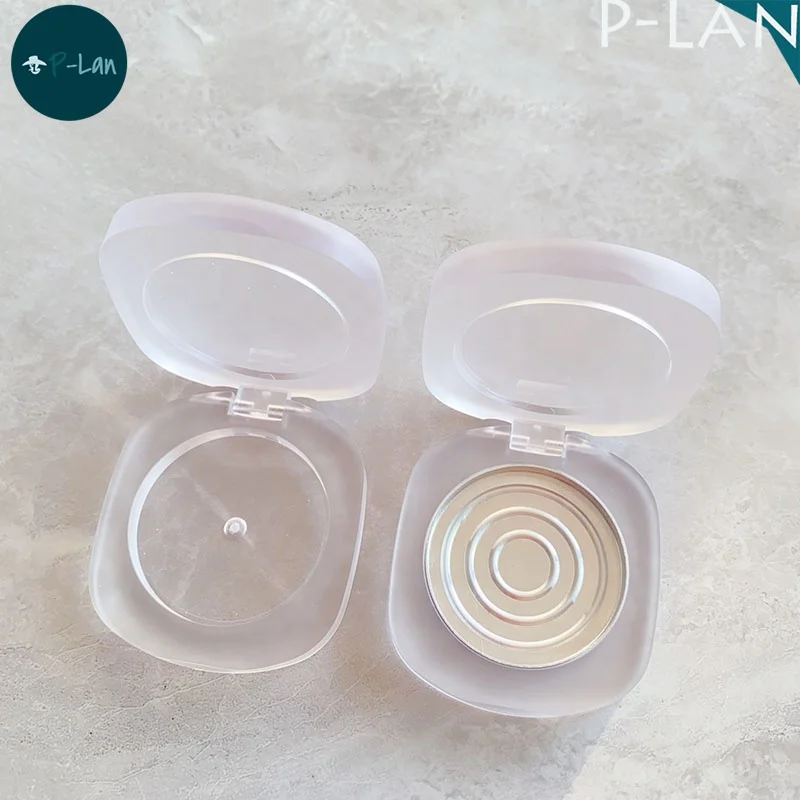 P-LAN Hot Sale 42mm Pan Frosted Empty Blush Face Powder Compact Case Custom Logo Press Powder Compact Case Packaging With Pan