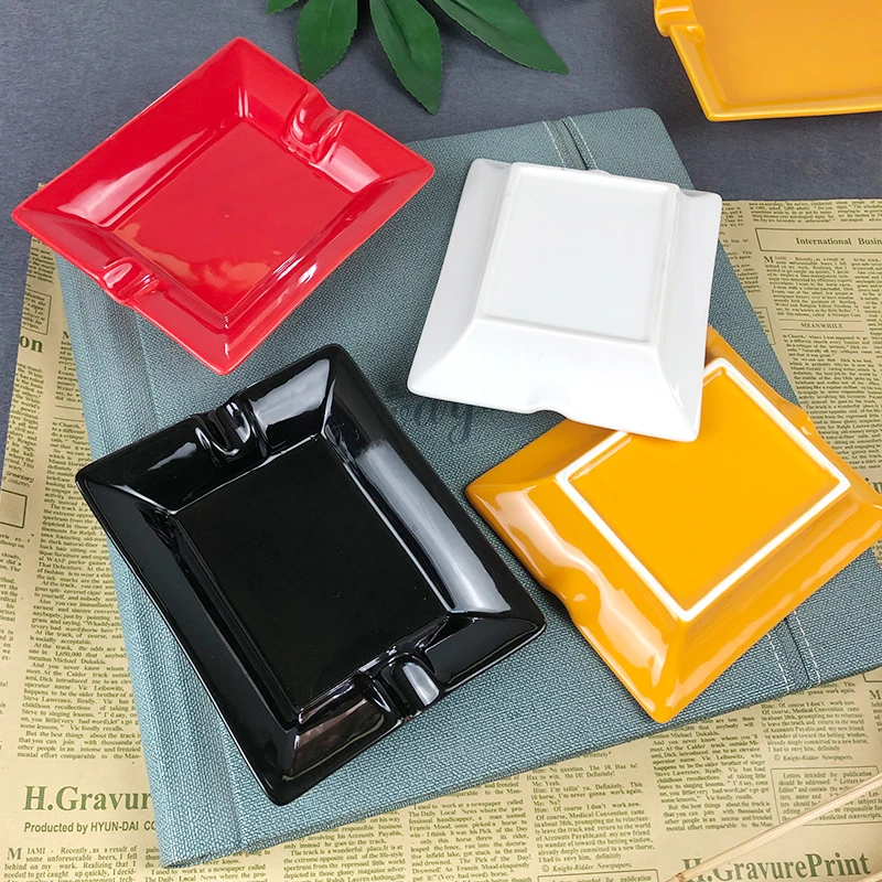 Wholesale Creative Designs Porcelain Shape Custom Cigarett Ashtray in stock ready packing for amazon seller