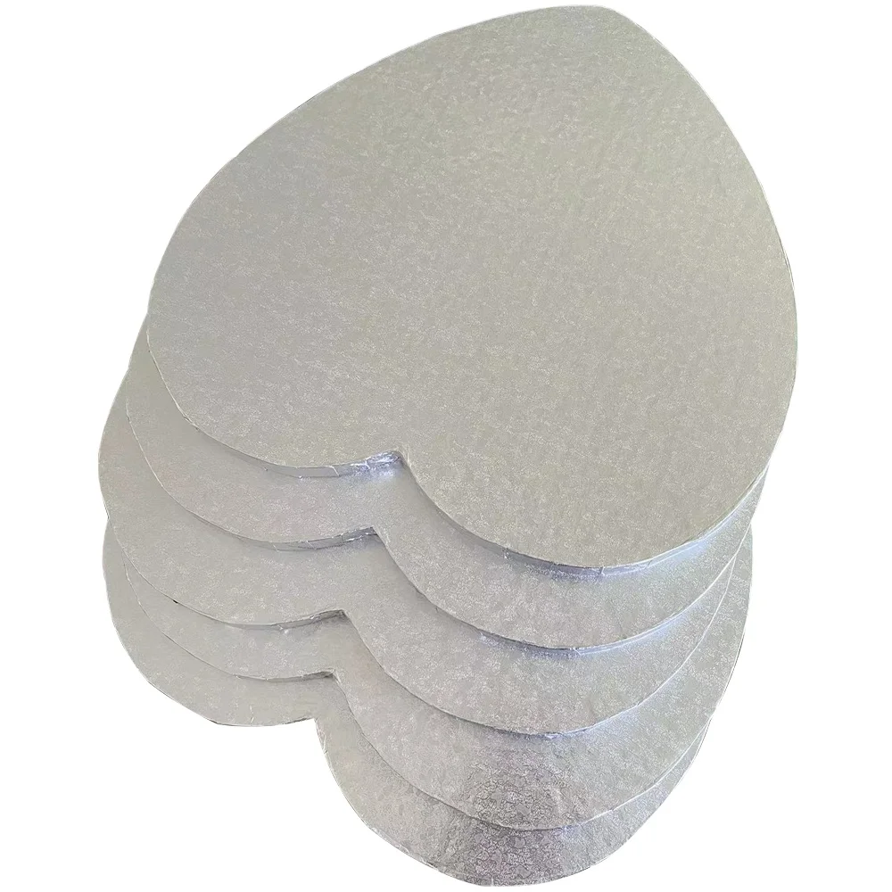 White Cake Drum Customized Size Corrugated Cardboard Cake Plat Tray Base Board